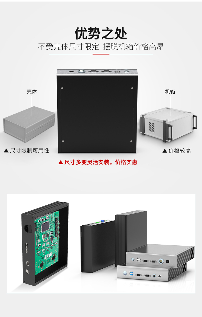電子儀器非標定制鋁合金機箱